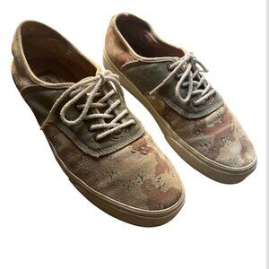 Vans Authentic Suede Beige Camo Mens 10